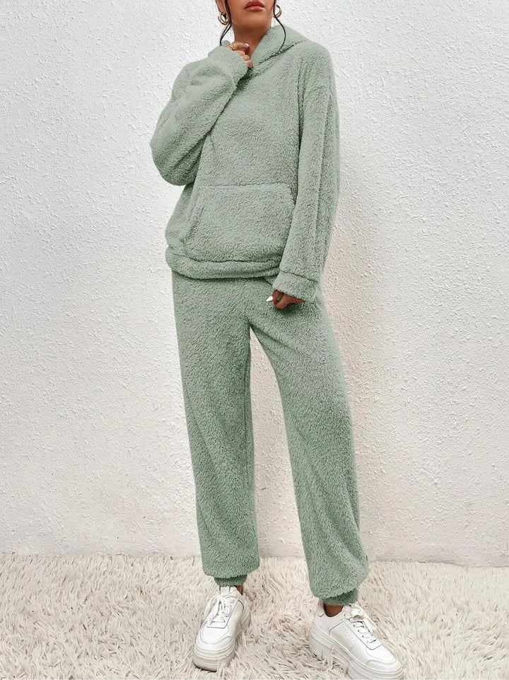 Evi™ Dames Teddy Fleece Loungewear Set