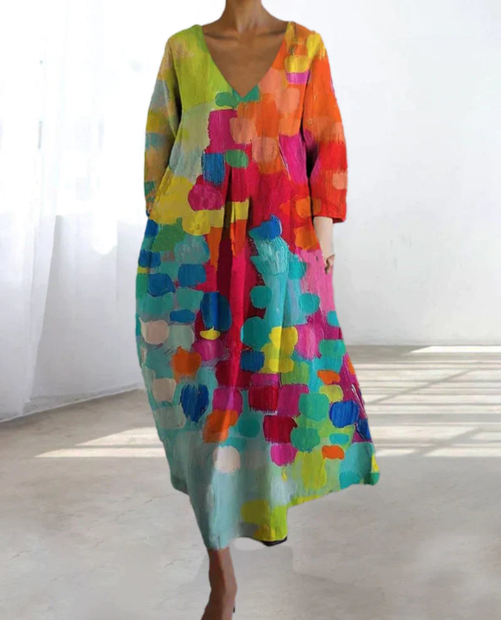 Sophie™ Kleurrijke Maxi Jurk