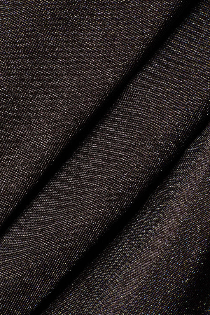 Vera | Elegante Hoge Hals Bodycon Minikleed met Drapering