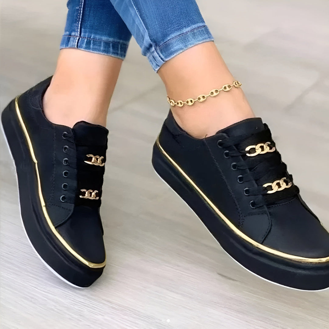 Chelsea | Damen Plateau Schnürsneaker