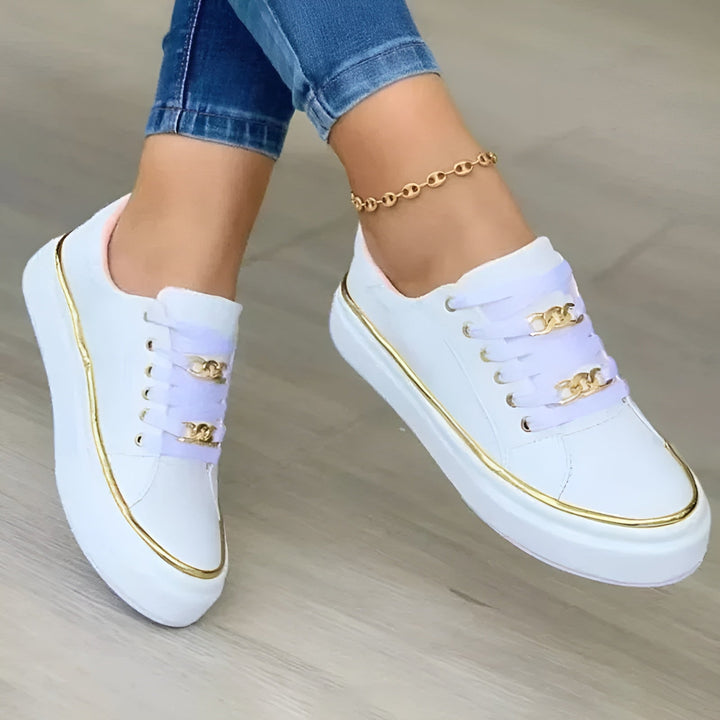 Chelsea | Damen Plateau Schnürsneaker