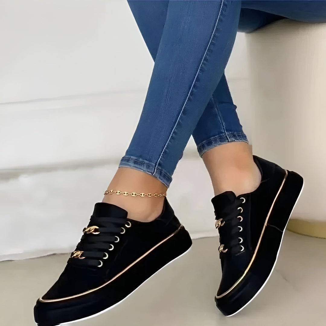 Chelsea | Damen Plateau Schnürsneaker