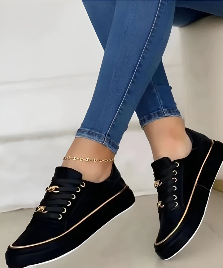 Chelsea | Damen Plateau Schnürsneaker