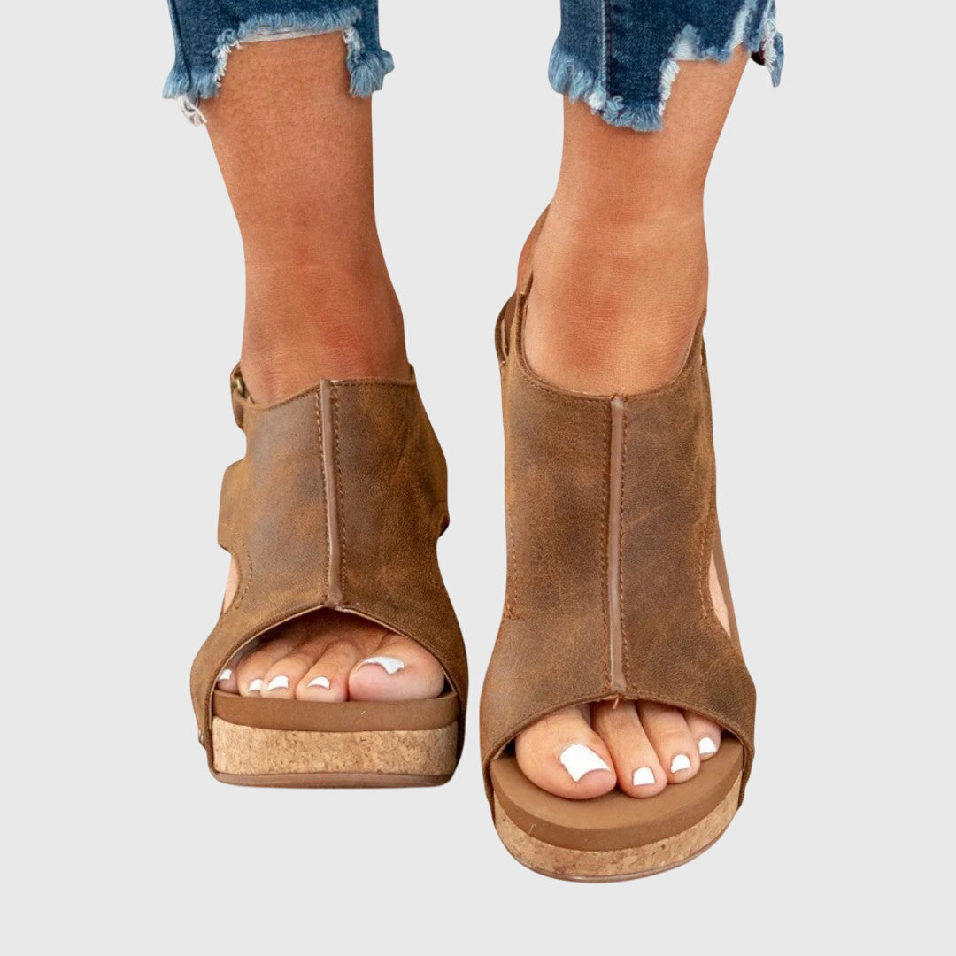 Bella | Damen Orthopädische Plateausandalen