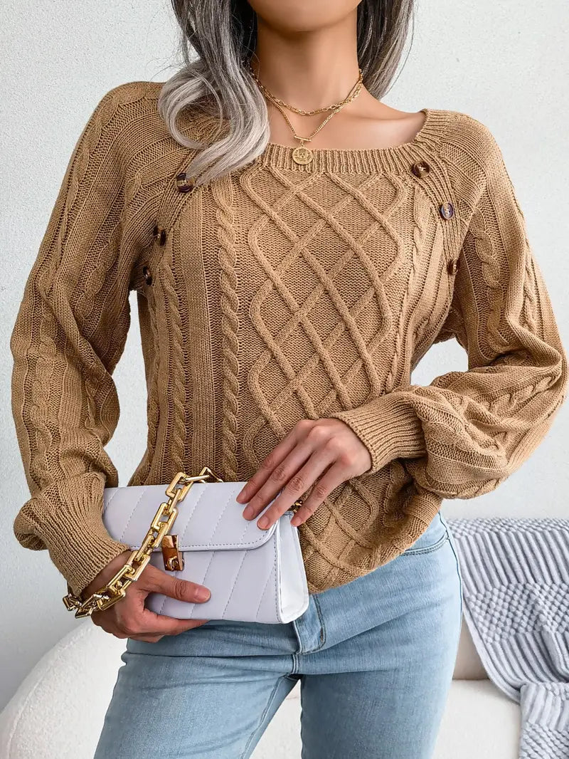 Kabelstrick™ Pullover | Baumwollmischung | Stilvoll und Bequem