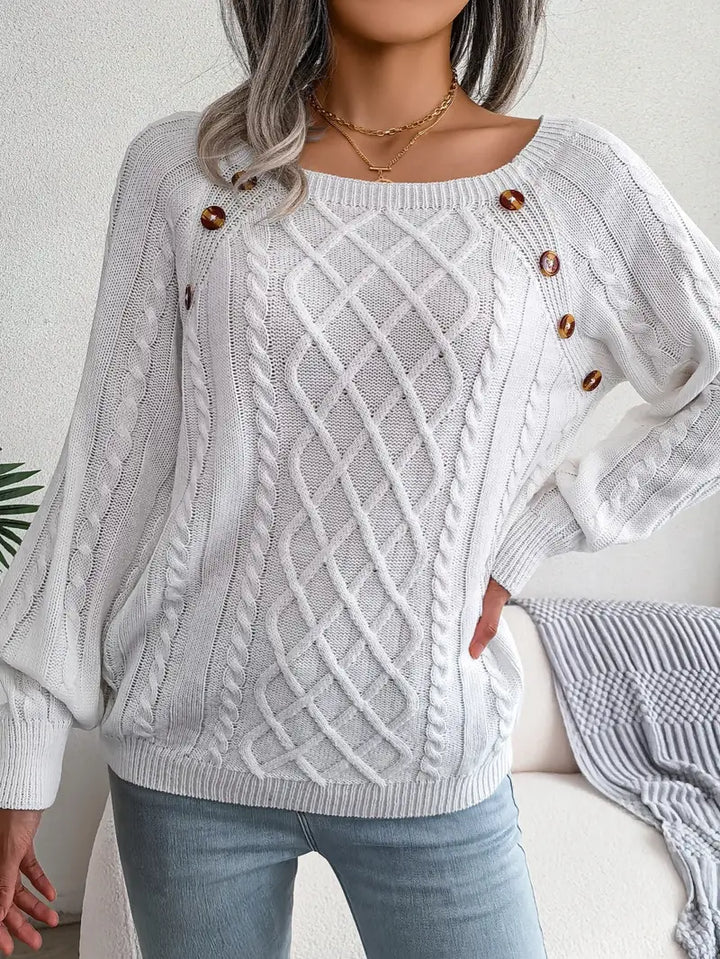 Kabelstrick™ Pullover | Baumwollmischung | Stilvoll und Bequem