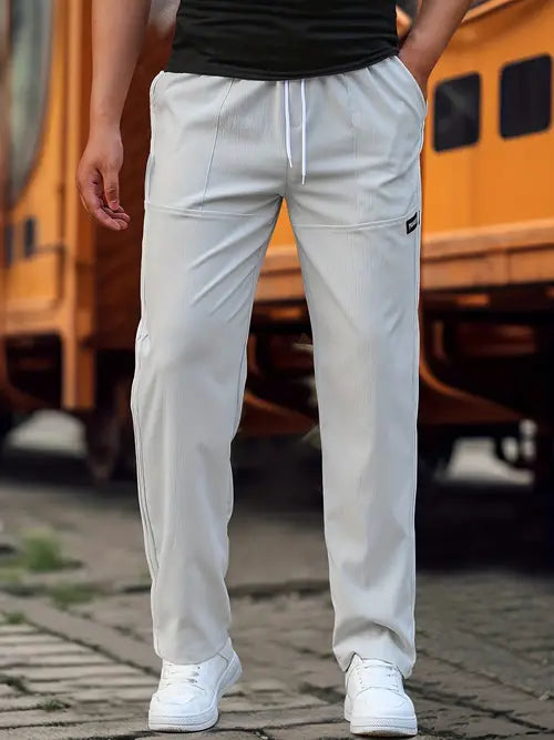 Nicholas | Heren Casual Broek met Trekkoord en Ontspannen Pasvorm