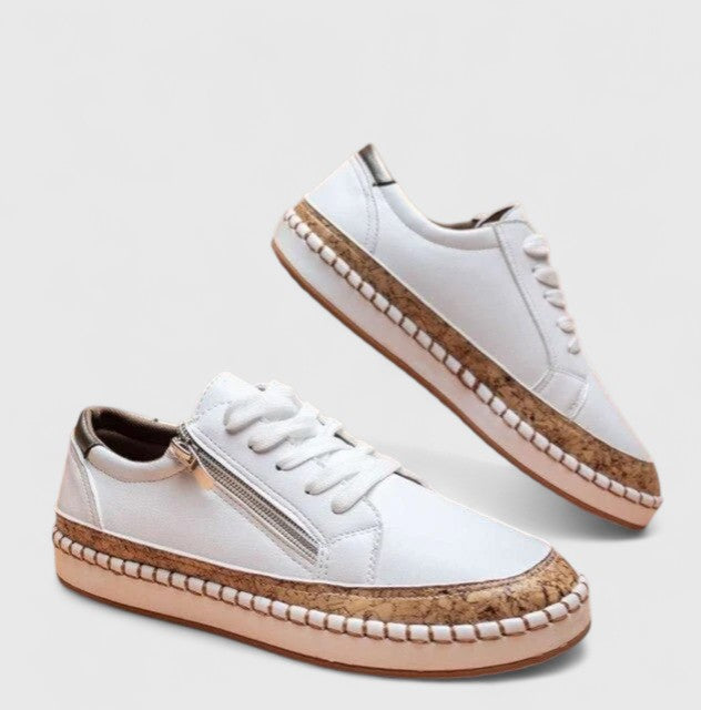 Lauren | Damen Blumen Plateau Sneakers