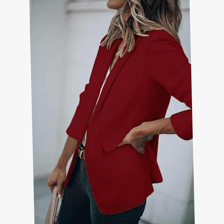Blazer Gilet Dames Open Voorkant Elegante Casual Longblazer