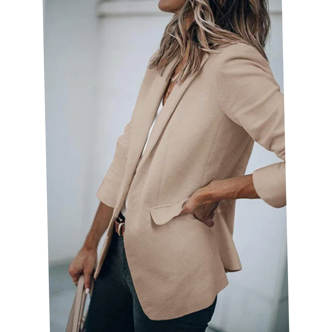 Blazer Gilet Dames Open Voorkant Elegante Casual Longblazer