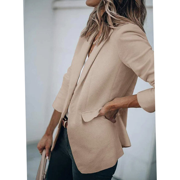 Blazer Gilet Dames Open Voorkant Elegante Casual Longblazer