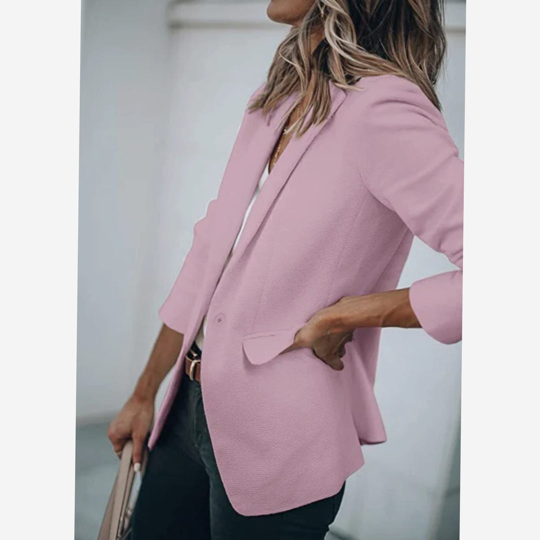 Blazer Gilet Dames Open Voorkant Elegante Casual Longblazer