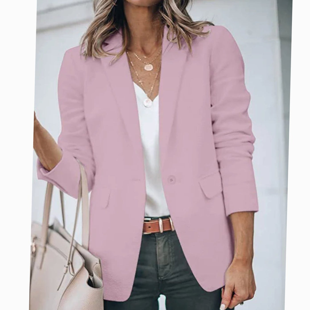 Blazer Gilet Dames Open Voorkant Elegante Casual Longblazer