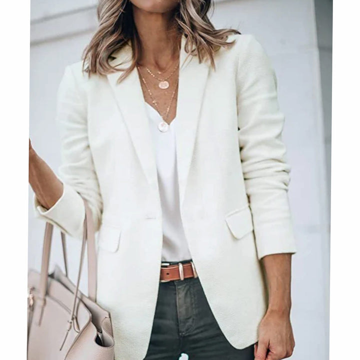 Blazer Gilet Dames Open Voorkant Elegante Casual Longblazer