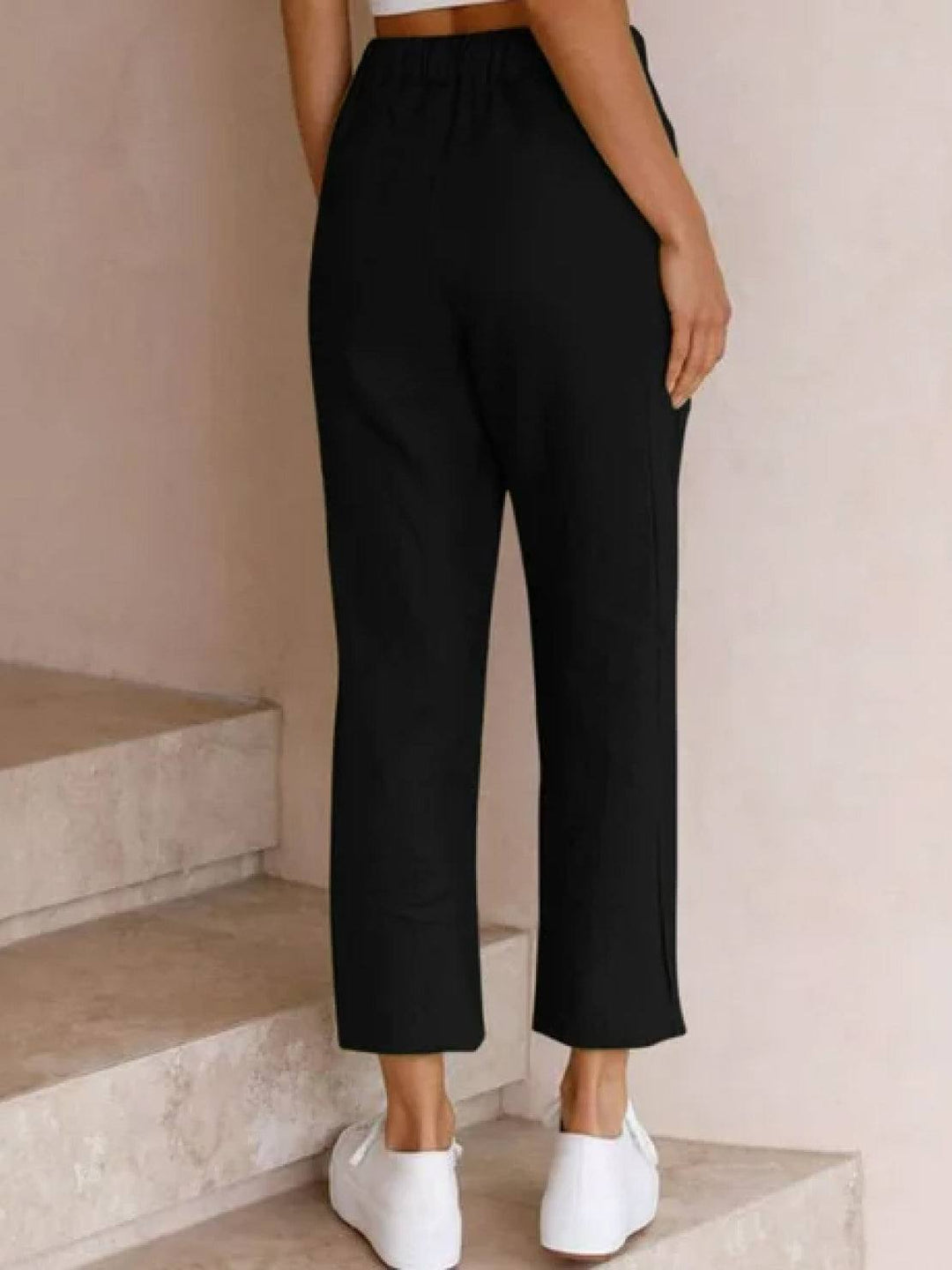 Isabella | Dames Trekkoord Taille Casual Slim Fit Broek