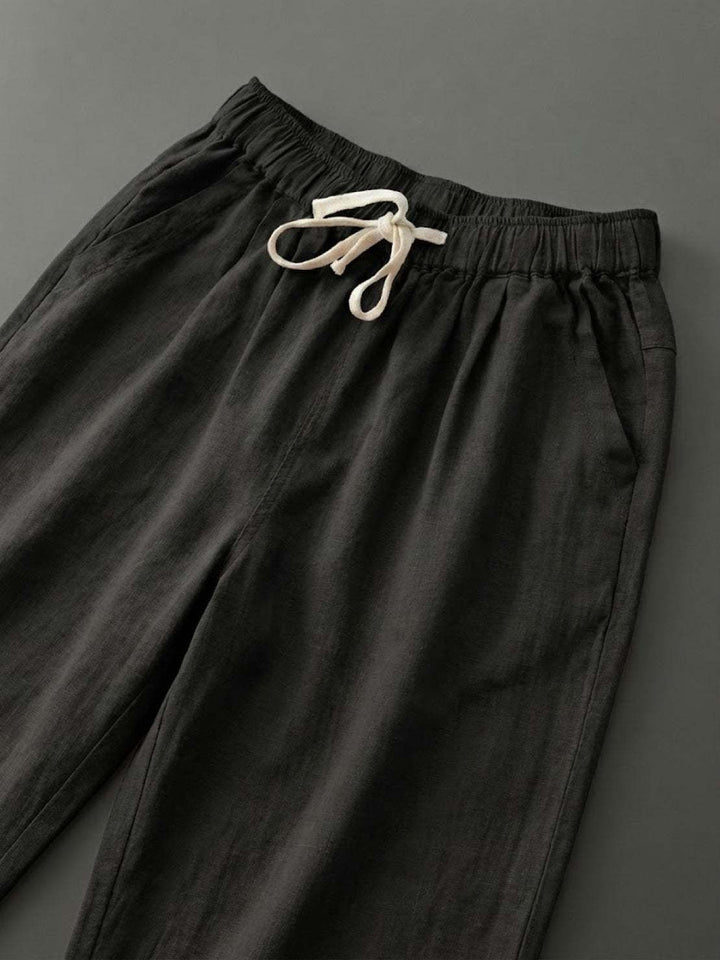 Isabella | Dames Trekkoord Taille Casual Slim Fit Broek