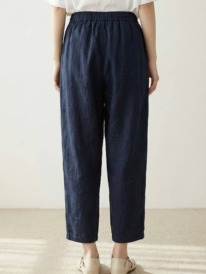 Isabella | Dames Trekkoord Taille Casual Slim Fit Broek