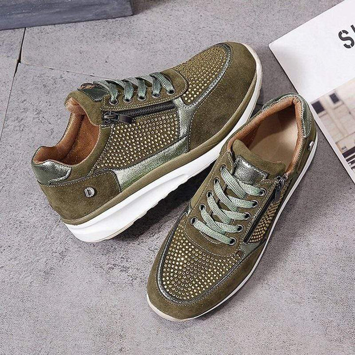 Abigail | Dames Veters Platform Sneakers