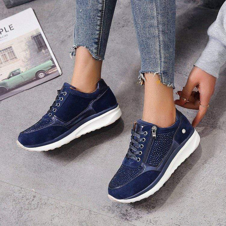 Abigail | Dames Veters Platform Sneakers