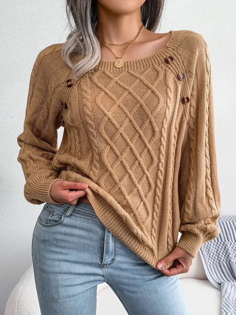 Kabelstrick™ Pullover | Baumwollmischung | Stilvoll und Bequem