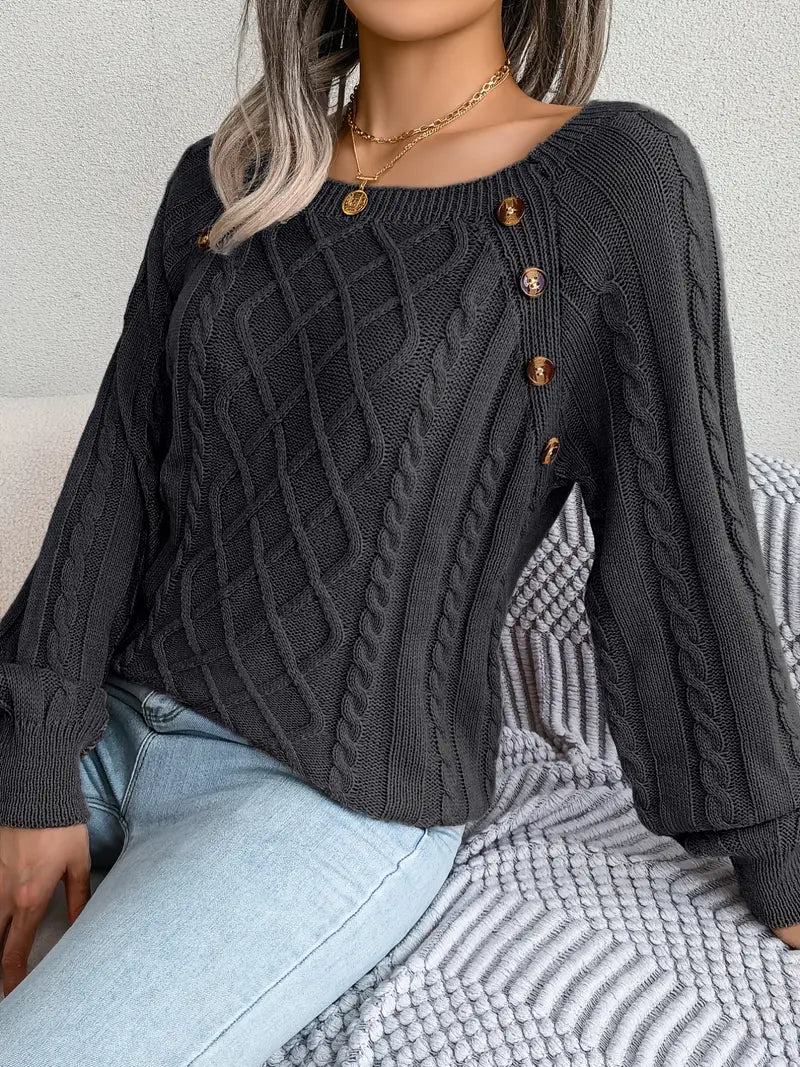 Kabelstrick™ Pullover | Baumwollmischung | Stilvoll und Bequem