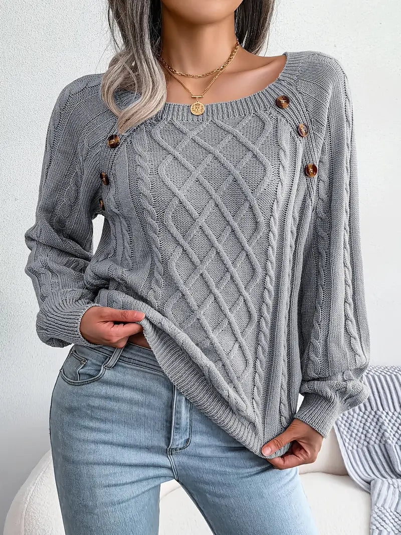 Kabelstrick™ Pullover | Baumwollmischung | Stilvoll und Bequem