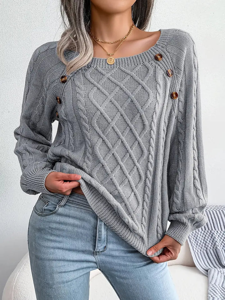 Kabelstrick™ Pullover | Baumwollmischung | Stilvoll und Bequem