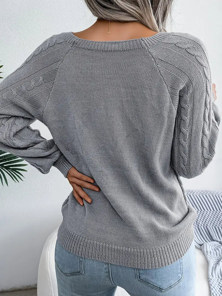 Kabelstrick™ Pullover | Baumwollmischung | Stilvoll und Bequem