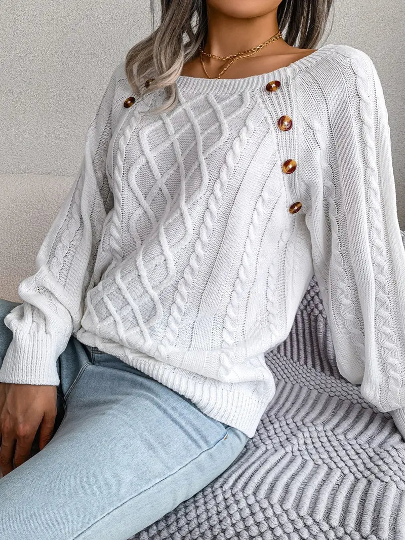 Kabelstrick™ Pullover | Baumwollmischung | Stilvoll und Bequem