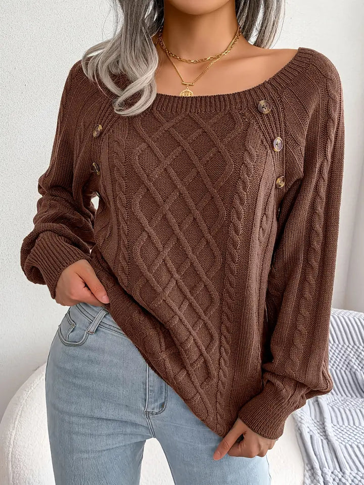 Kabelstrick™ Pullover | Baumwollmischung | Stilvoll und Bequem
