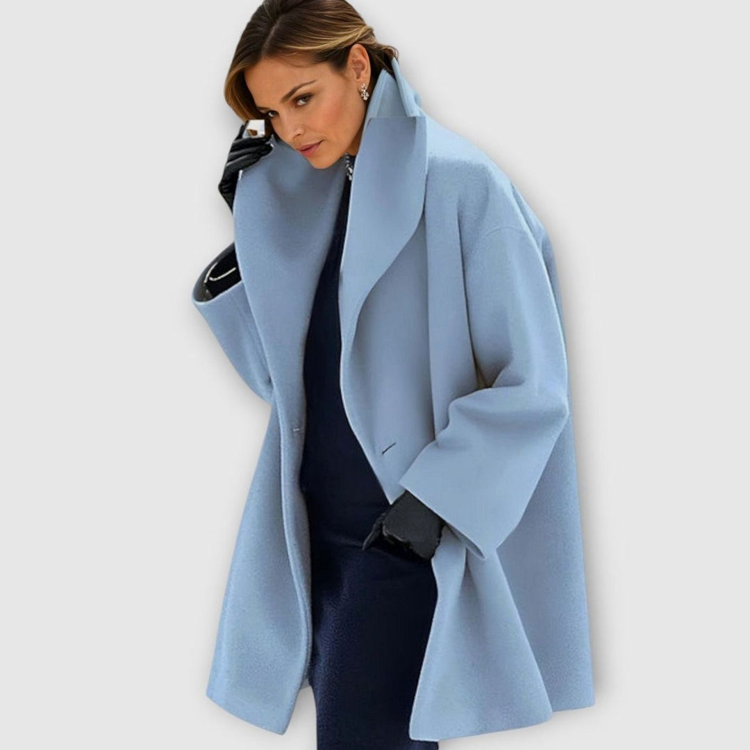 Damen Oversized Wintermantel im modernen Stil mit weitem Schnitt