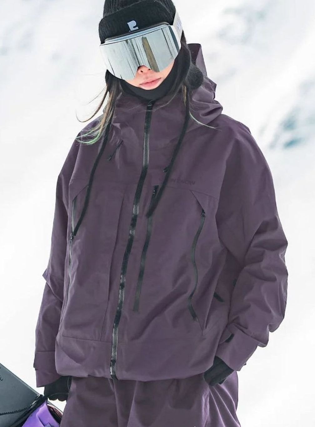 Damen Wasserdichte Ski-Jacke Windabweisend Wintersport Outdoorjacke