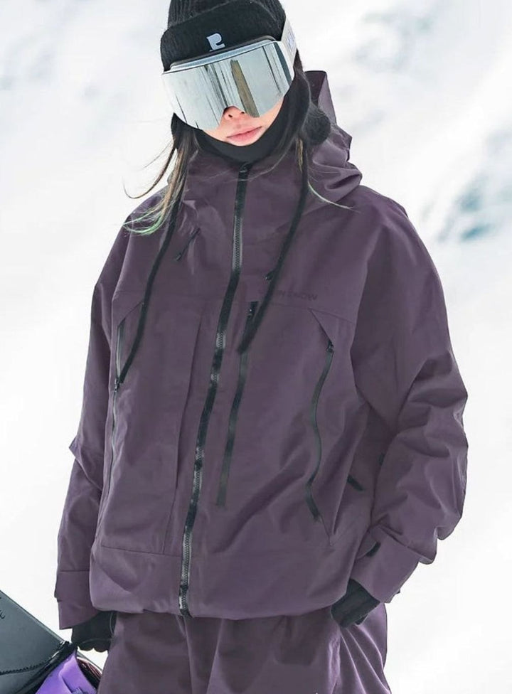 Damen Wasserdichte Ski-Jacke Windabweisend Wintersport Outdoorjacke