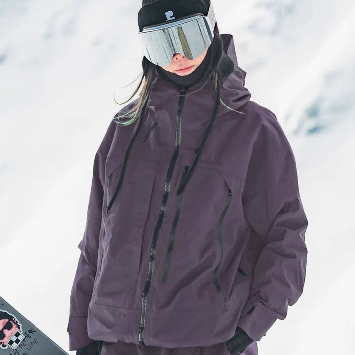 Damen Wasserdichte Ski-Jacke Windabweisend Wintersport Outdoorjacke - Farbe 5