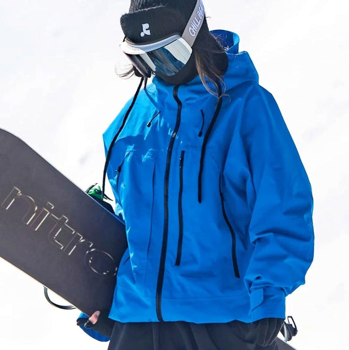 Damen Wasserdichte Ski-Jacke Windabweisend Wintersport Outdoorjacke - Farbe 1