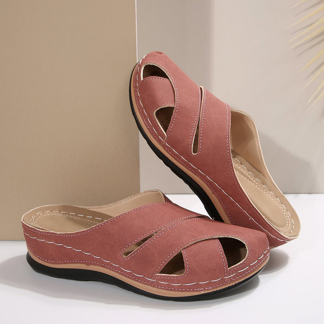 Dames Ademende Orthopedische Slip-On Sandalen - Pink