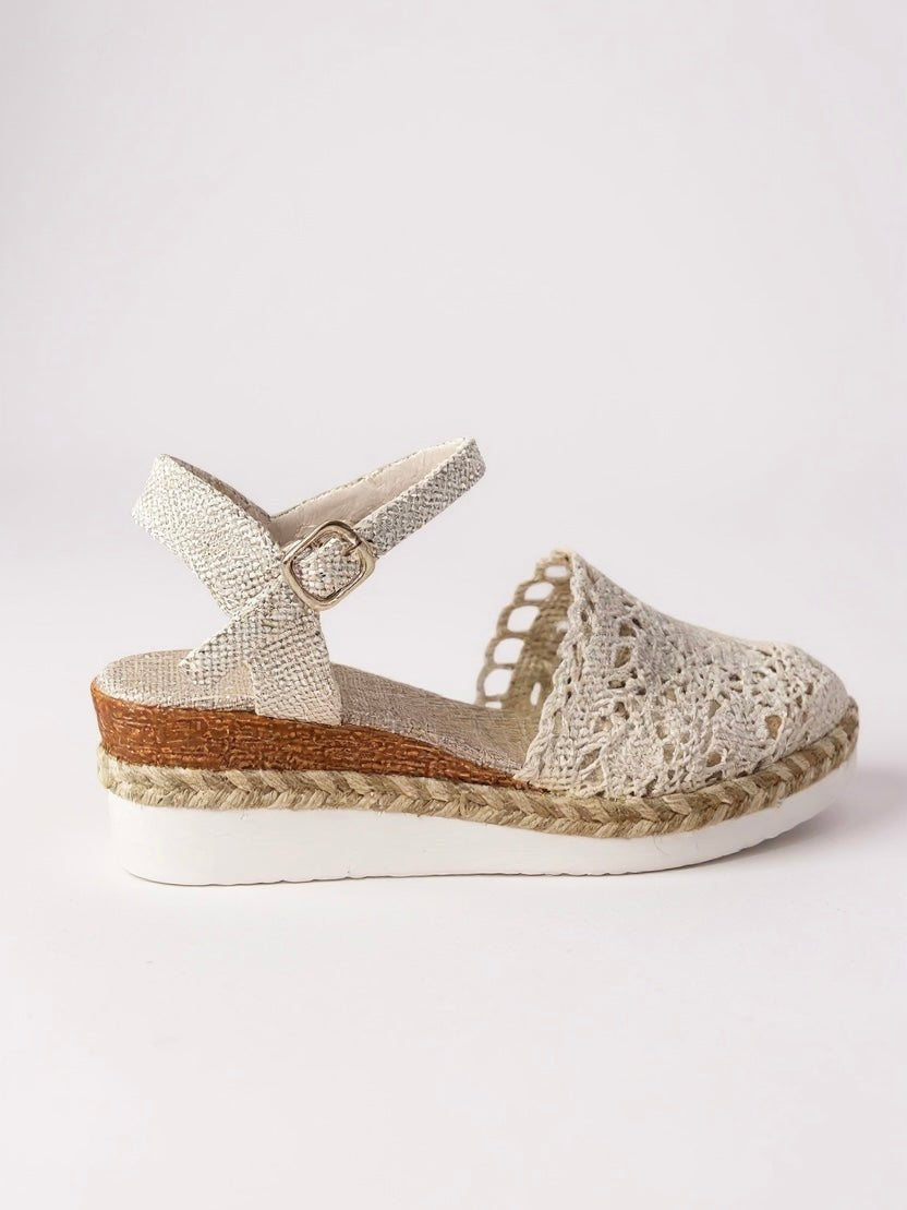 Dames Boho Gevlochten Platform Sandalen