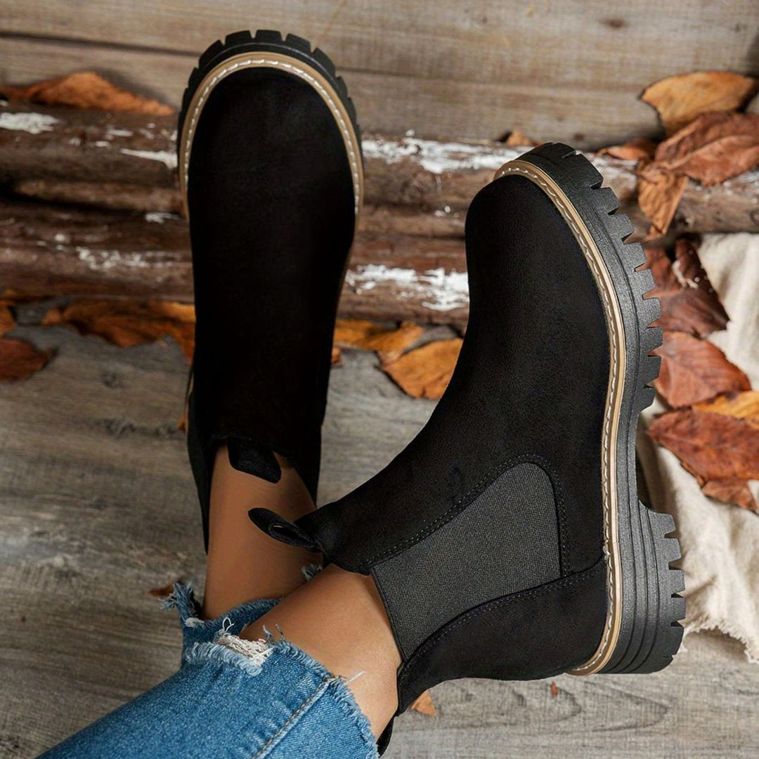 Dames Chelsea Ankle Boots met Profielzool Slip-On