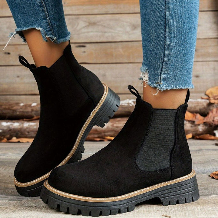 Dames Chelsea Ankle Boots met Profielzool Slip-On