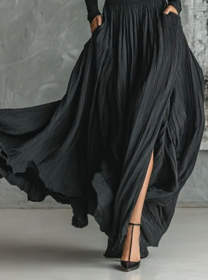 Dames Coltrui en Geplooide Maxi-rok Set Slanke Pasvorm
