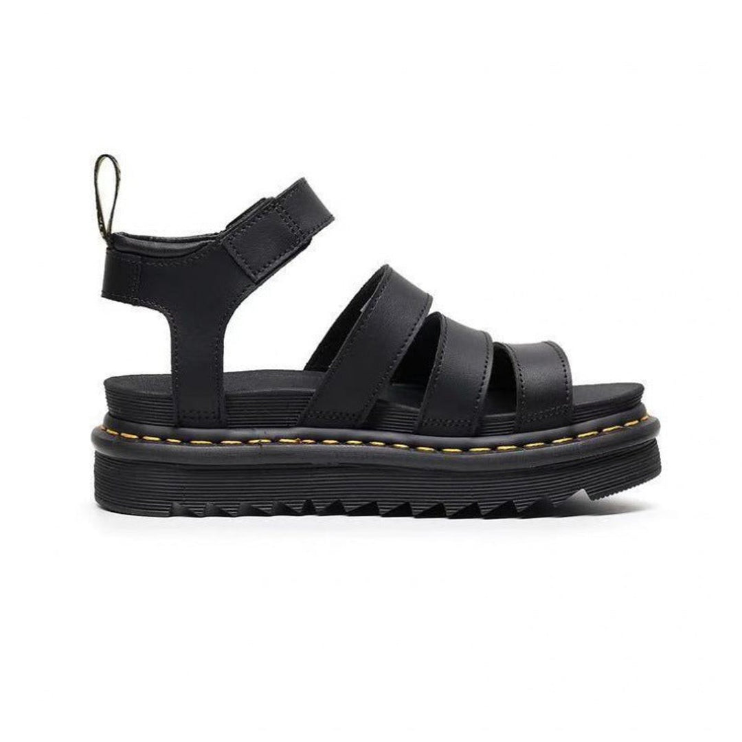 Dames Comfortabele Sandalen met Plateauzool Gespsluiting