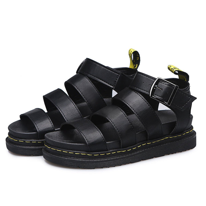 Dames Comfortabele Sandalen met Plateauzool Gespsluiting