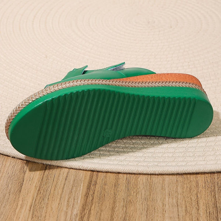Dames Comfortabele Sandalen Sleehak Klittenband Open Teen
