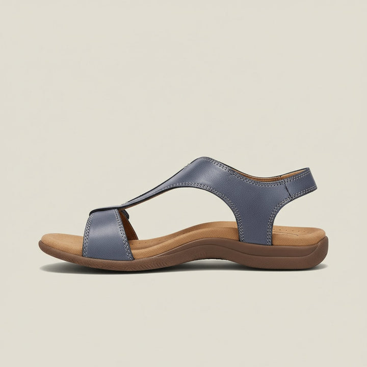 Dames Comfortabele Sandalen T-Strap Klittenband Open Neus