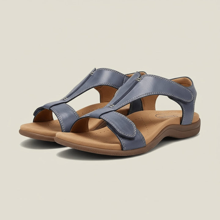 Dames Comfortabele Sandalen T-Strap Klittenband Open Neus