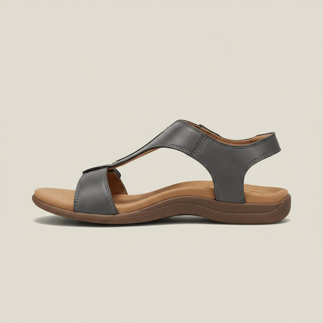 Dames Comfortabele Sandalen T-Strap Klittenband Open Neus