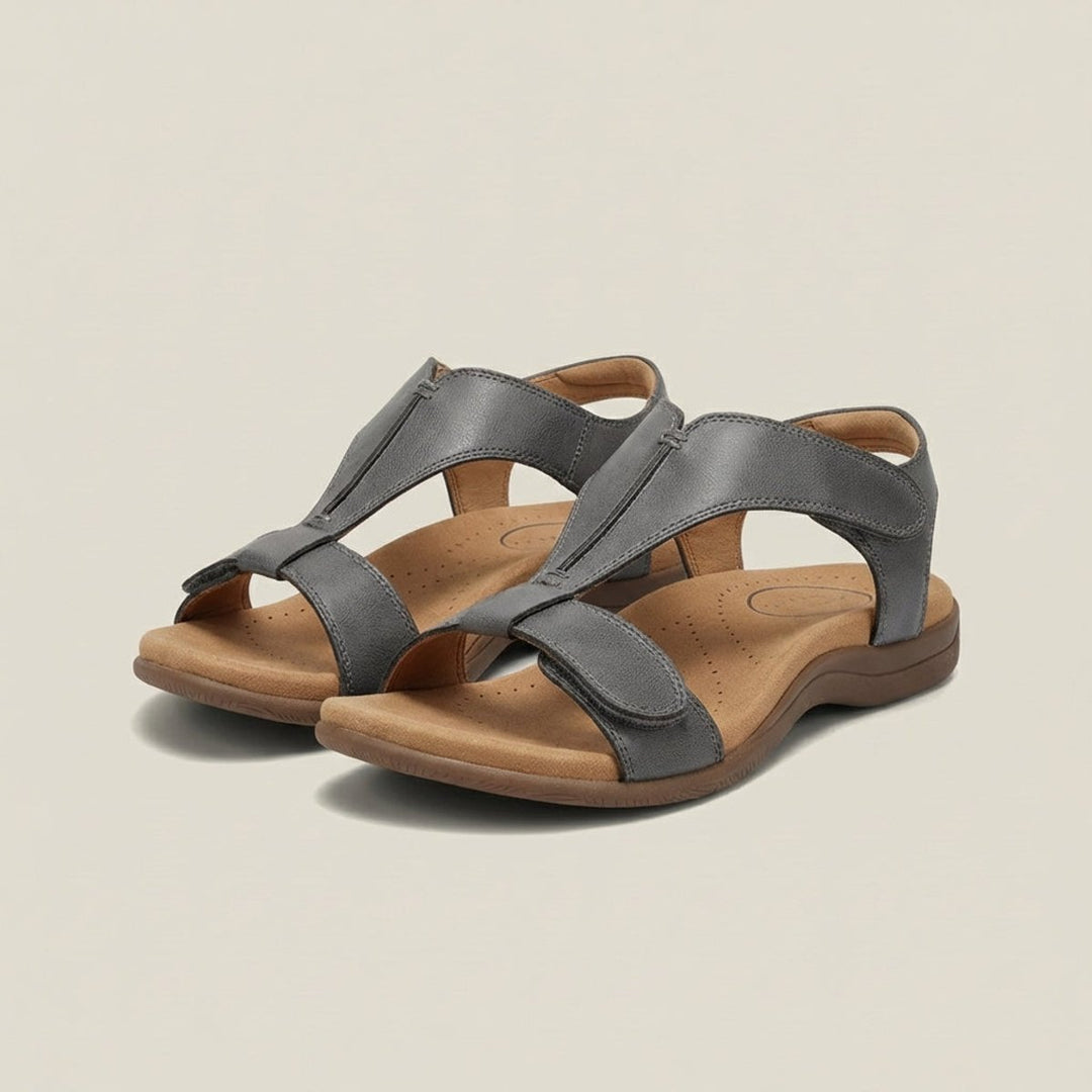 Dames Comfortabele Sandalen T-Strap Klittenband Open Neus