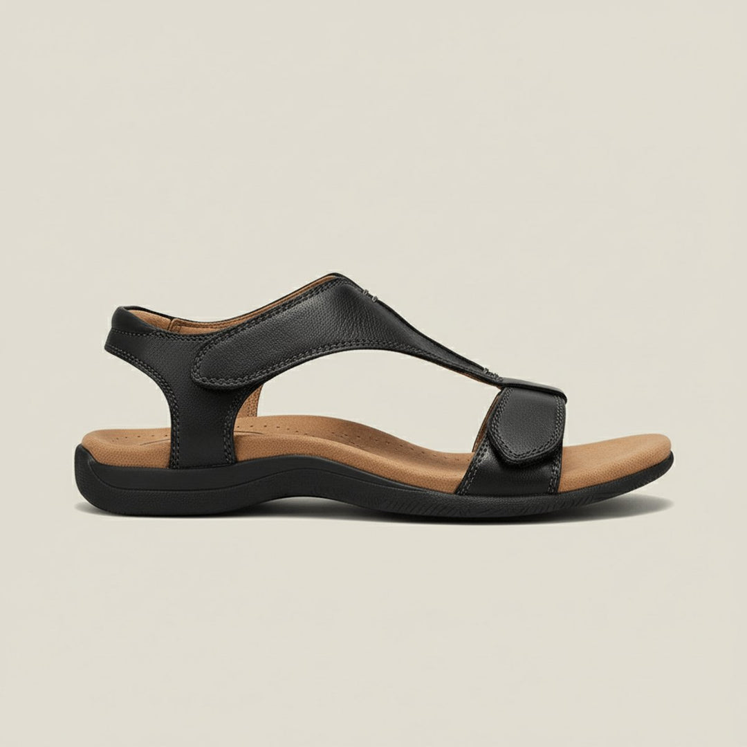 Dames Comfortabele Sandalen T-Strap Klittenband Open Neus