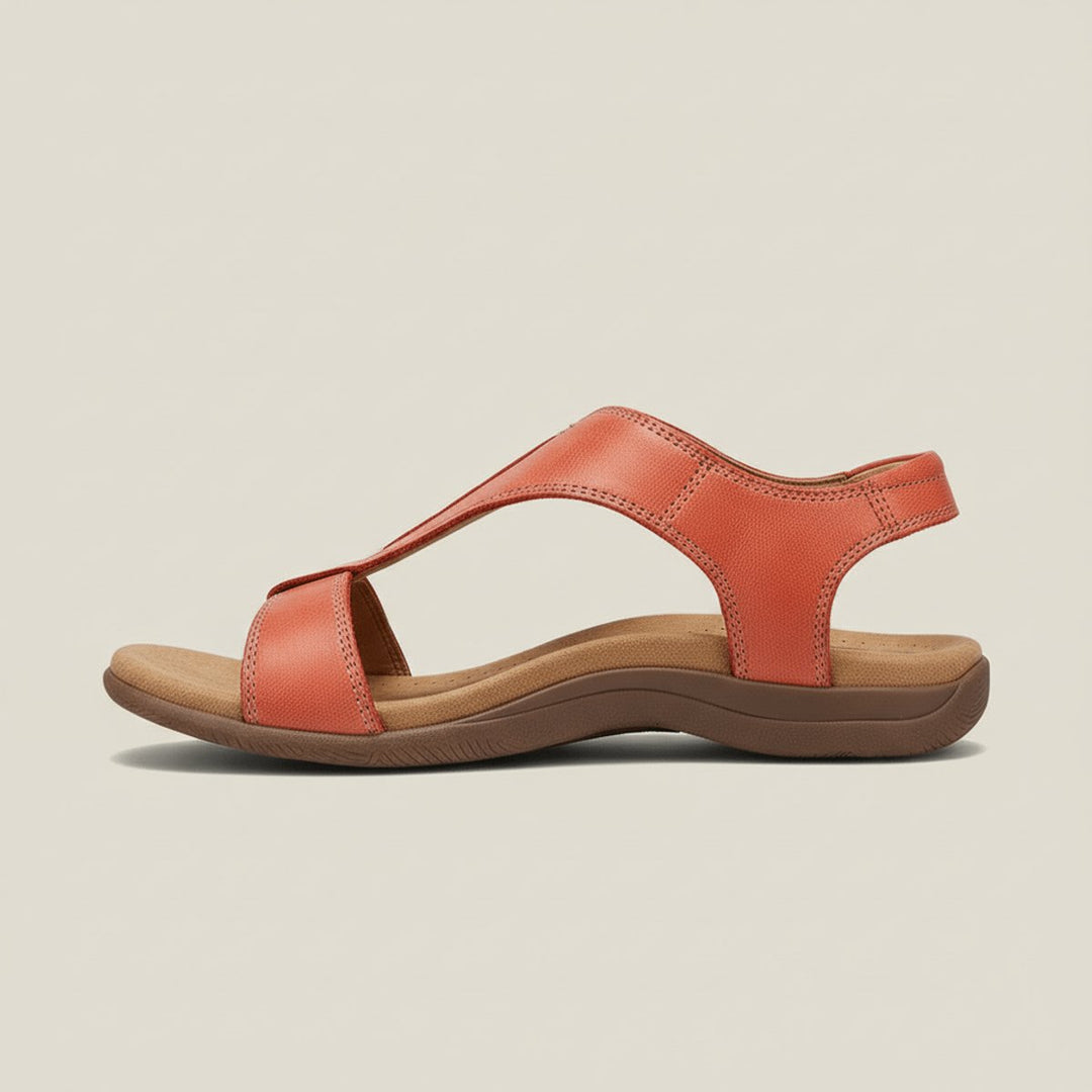 Dames Comfortabele Sandalen T-Strap Klittenband Open Neus