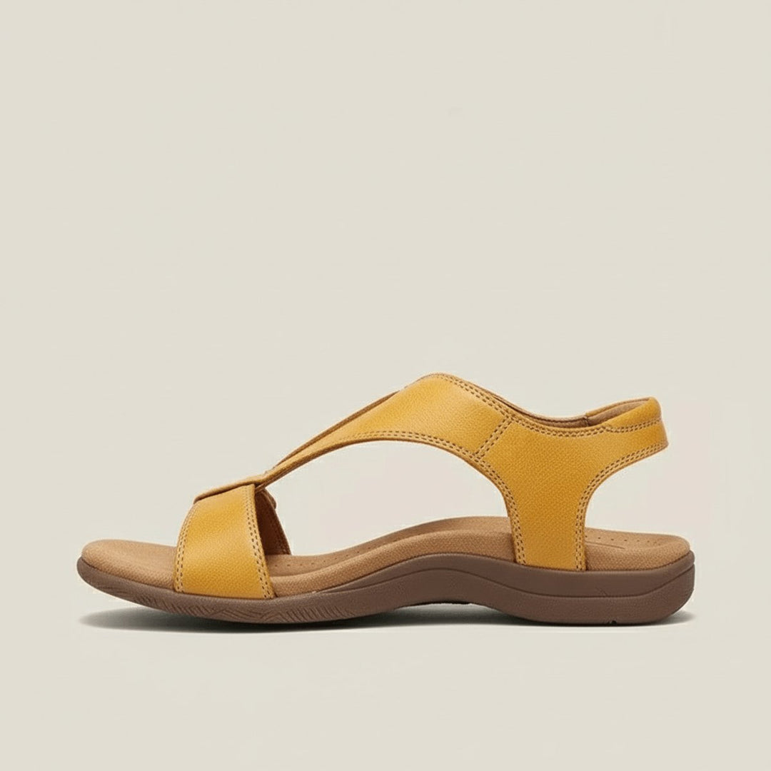 Dames Comfortabele Sandalen T-Strap Klittenband Open Neus
